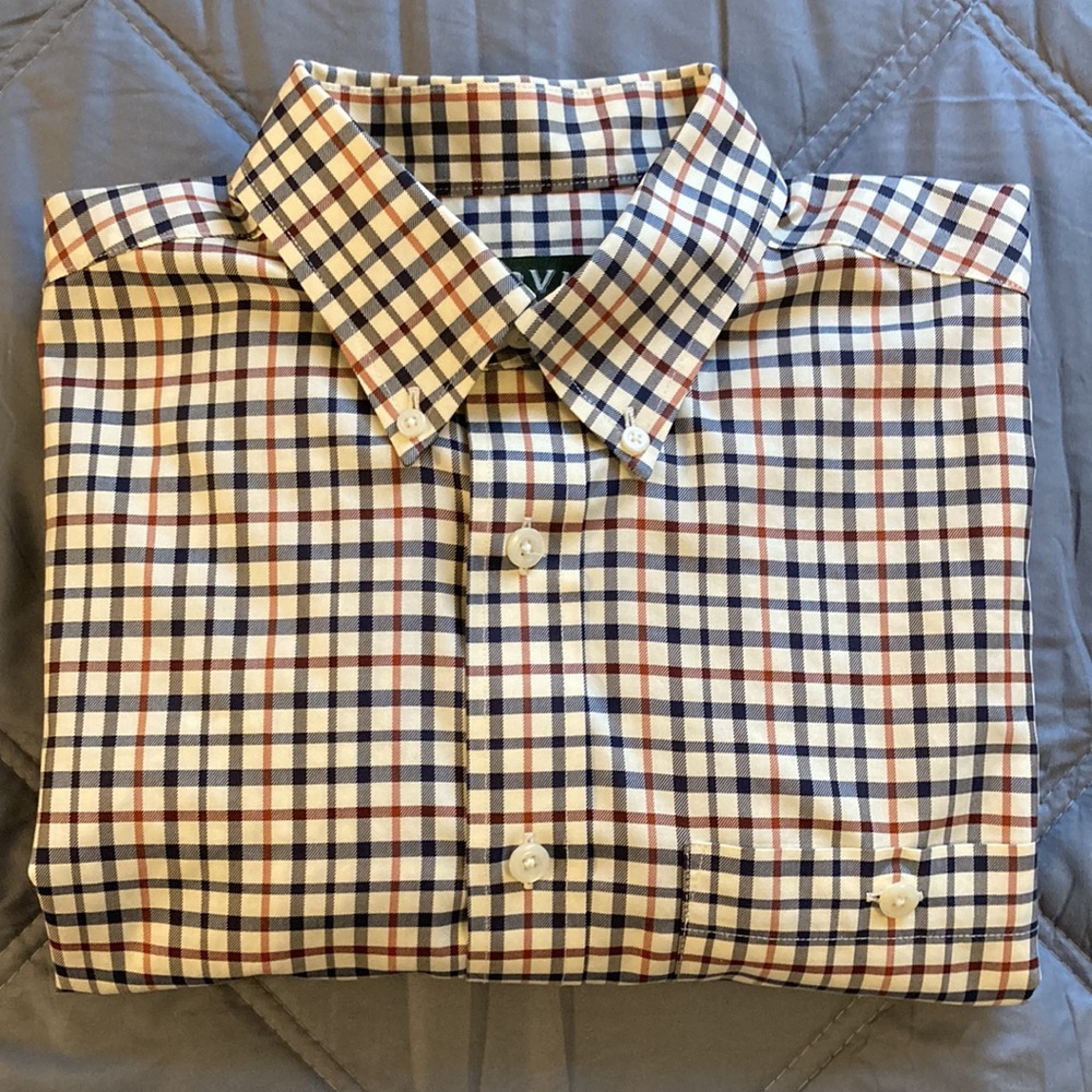 ORVIS Sporting Traditions Long Sleeve 100% Cotton Shirt